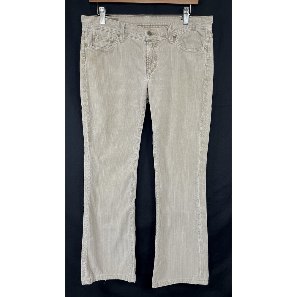 Citizens of Humanity Ingrid #002 Low Waist Flair Corduroy‎ Pants Size 31 Beige